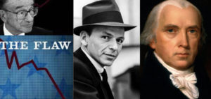 Collage Frank-Sinatra, Alan Greenspan, and James Madison